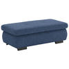 HOCKER in Textil Dunkelblau  - Schwarz/Dunkelblau, Design, Textil/Metall (138/44/67cm) - Beldomo Style