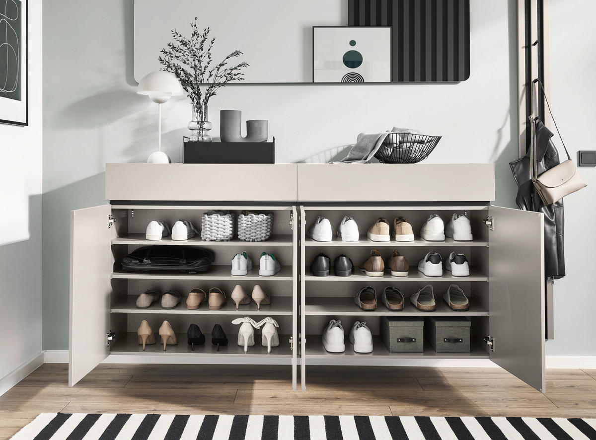 GARDEROBE 4-teilig  in 230/199/40 cm  - Kaschmir, Design, Holzwerkstoff (230/199/40cm) - Voleo