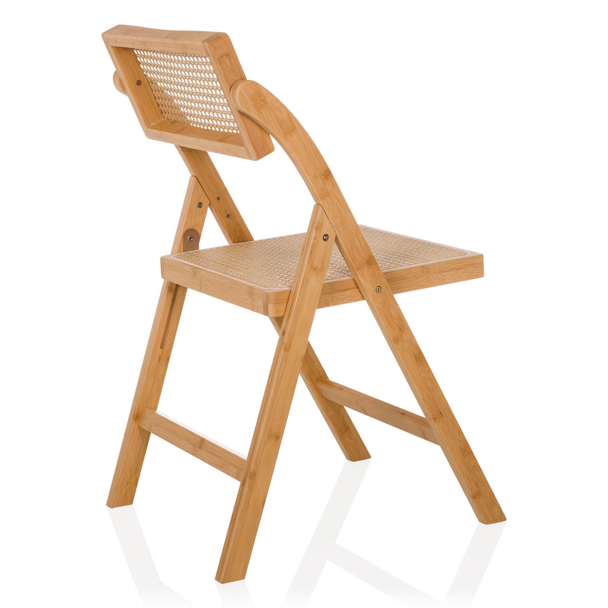 KLAPPSTUHL Bambus, Rattan Braun  - Braun, MODERN, Holz (45,5/83,5/45cm) - Gardenson