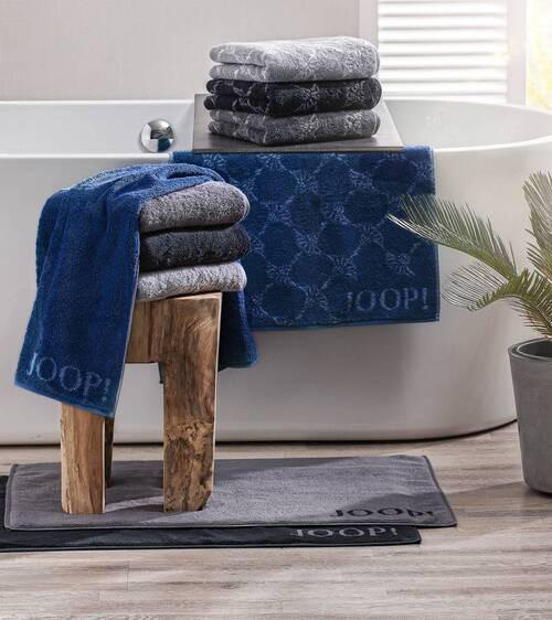 RUČNÍK, 50/100 cm, černá - černá, Design, textil (50/100cm) - Joop!