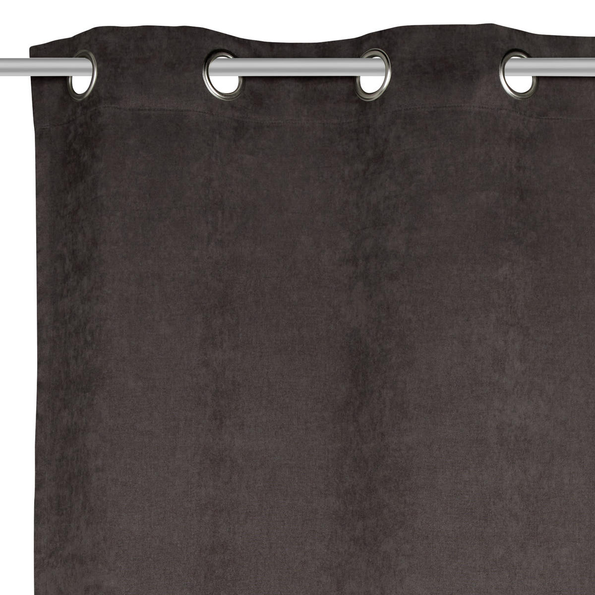 ZAVESA SA KARIKAMA tamnosiva 140/245 cm   - tamnosiva, Konvencionalno, tekstil (140/245cm) - Esposa