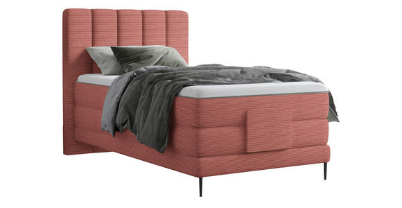 BOXSPRINGBETT 100/200 cm in Rosa - Schwarz/Rosa, Natur, Textil/Metall (100/200cm) - Esposa