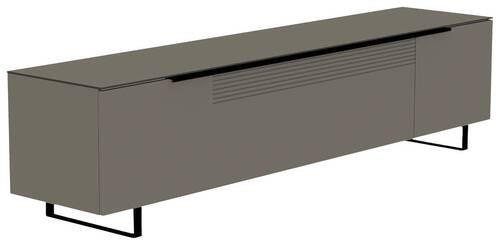 LOWBOARD Grau, Schwarz  210/51/45 cm  - Schwarz/Grau, Design, Glas/Holzwerkstoff (210/51/45cm) - Moderano