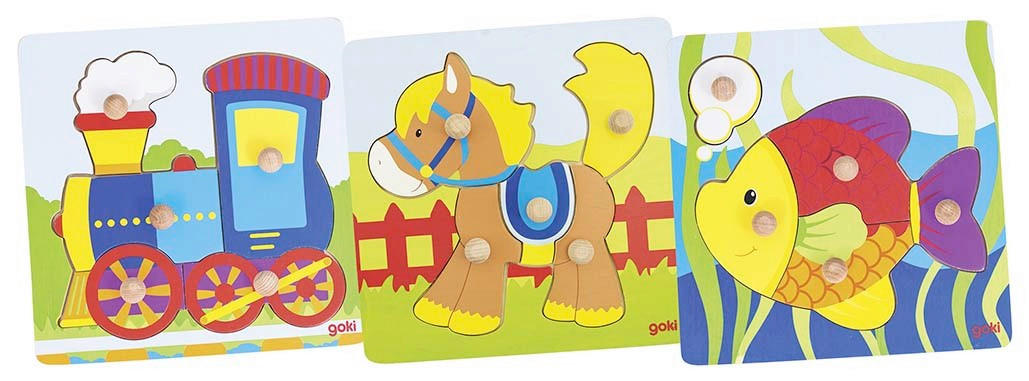 SLAGALICA   - višebojno, Basics, drvo (21/21cm) - Goki