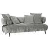 BIGSOFA in Chenille Grau  - Schwarz/Grau, Design, Holz/Textil (245/85/110cm) - Landscape