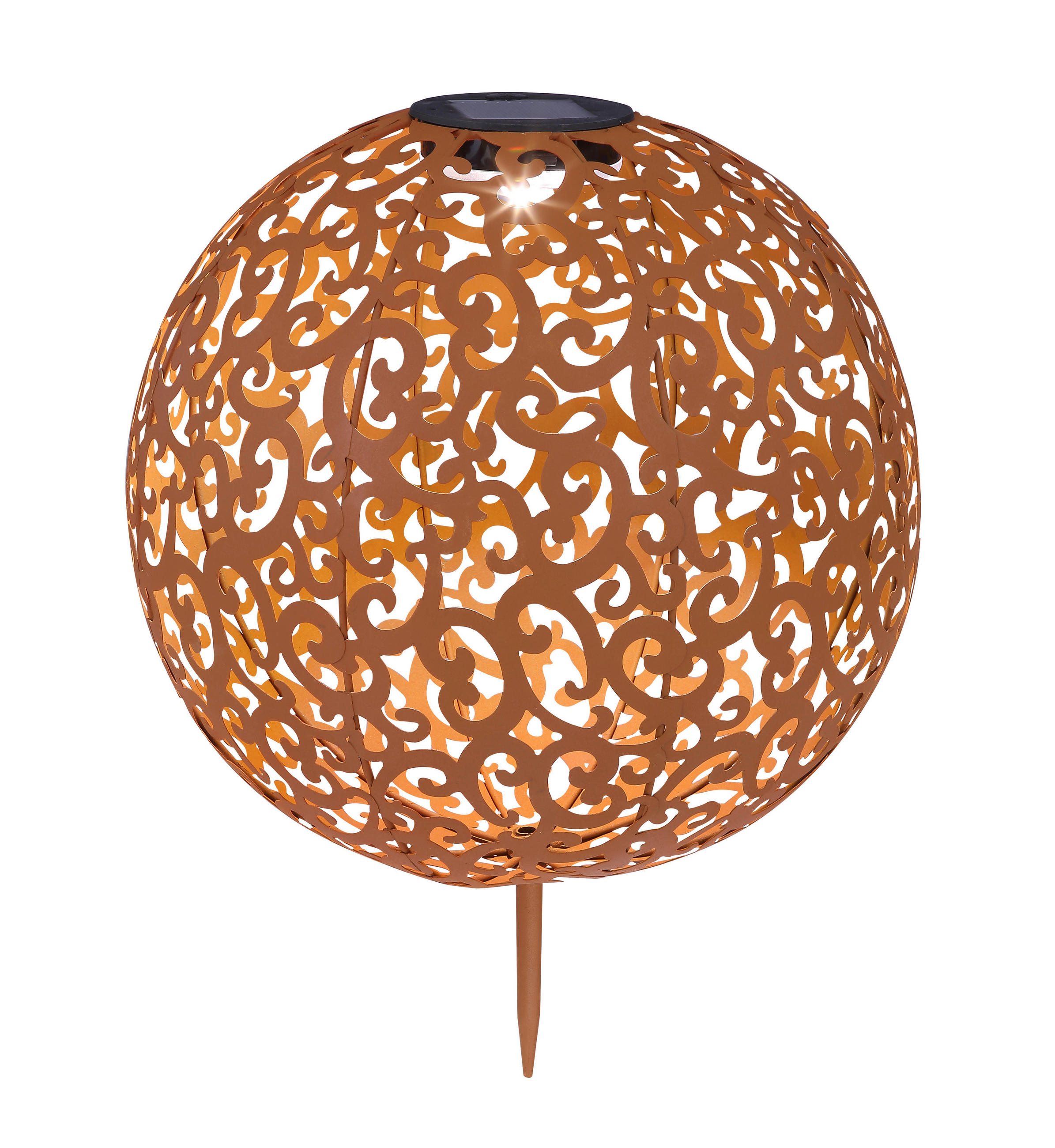 Globo Solarleuchte Rost 40 cm