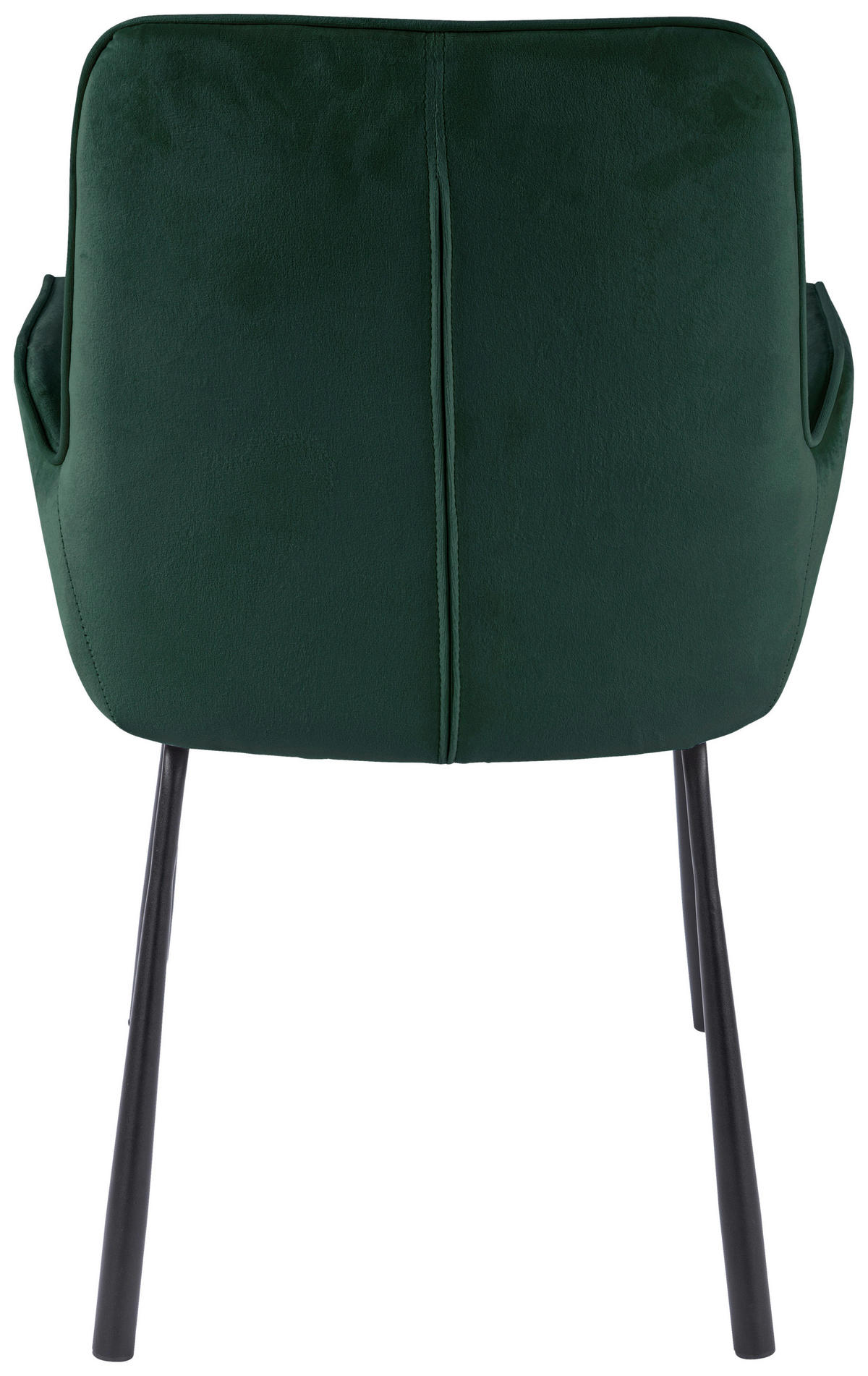 ARMLEHNSTUHL  in Samt  - Schwarz/Grün, MODERN, Textil/Metall (57/87/58,5cm) - Kayoom