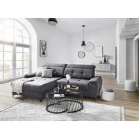 COUCHTISCHSET in Metall, Glas 70/70/42 cm  - Schwarz/Grau, Design, Glas/Metall (70/70/42cm) - Novel