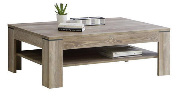 COUCHTISCH 120/75/43 cm Kieferfarben, Dunkelgrau - Dunkelgrau/Kieferfarben, Trend, Holzwerkstoff (120/75/43cm) - Carryhome
