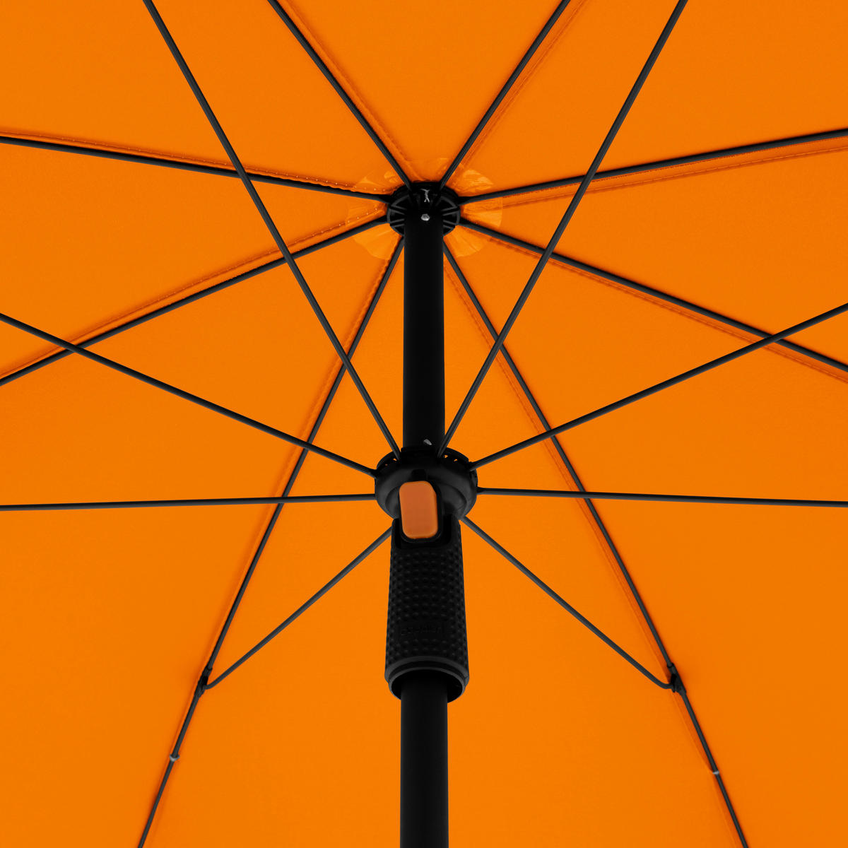 SONNENSCHIRM  200/200 cm  - Anthrazit/Orange, Basics, Textil/Metall (200/200cm) - Doppler