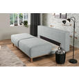 BOXSPRINGSOFA Carla  mit Stoffauswahl, Rücken echt Grau  - Grau, Design, Holz/Textil (203/97/107cm) - Dieter Knoll