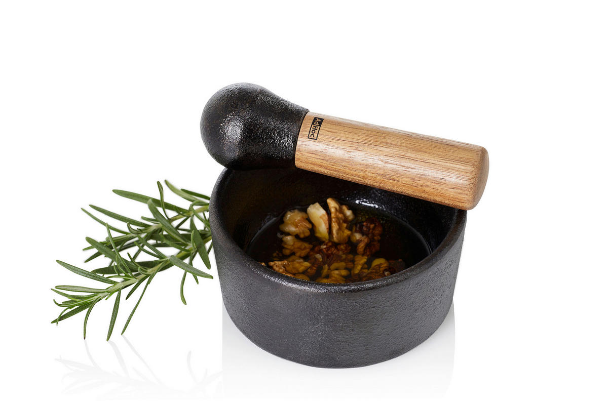 MÖRSERSET CAMO  - Design, Holz/Metall (12/6cm) - AdHoc