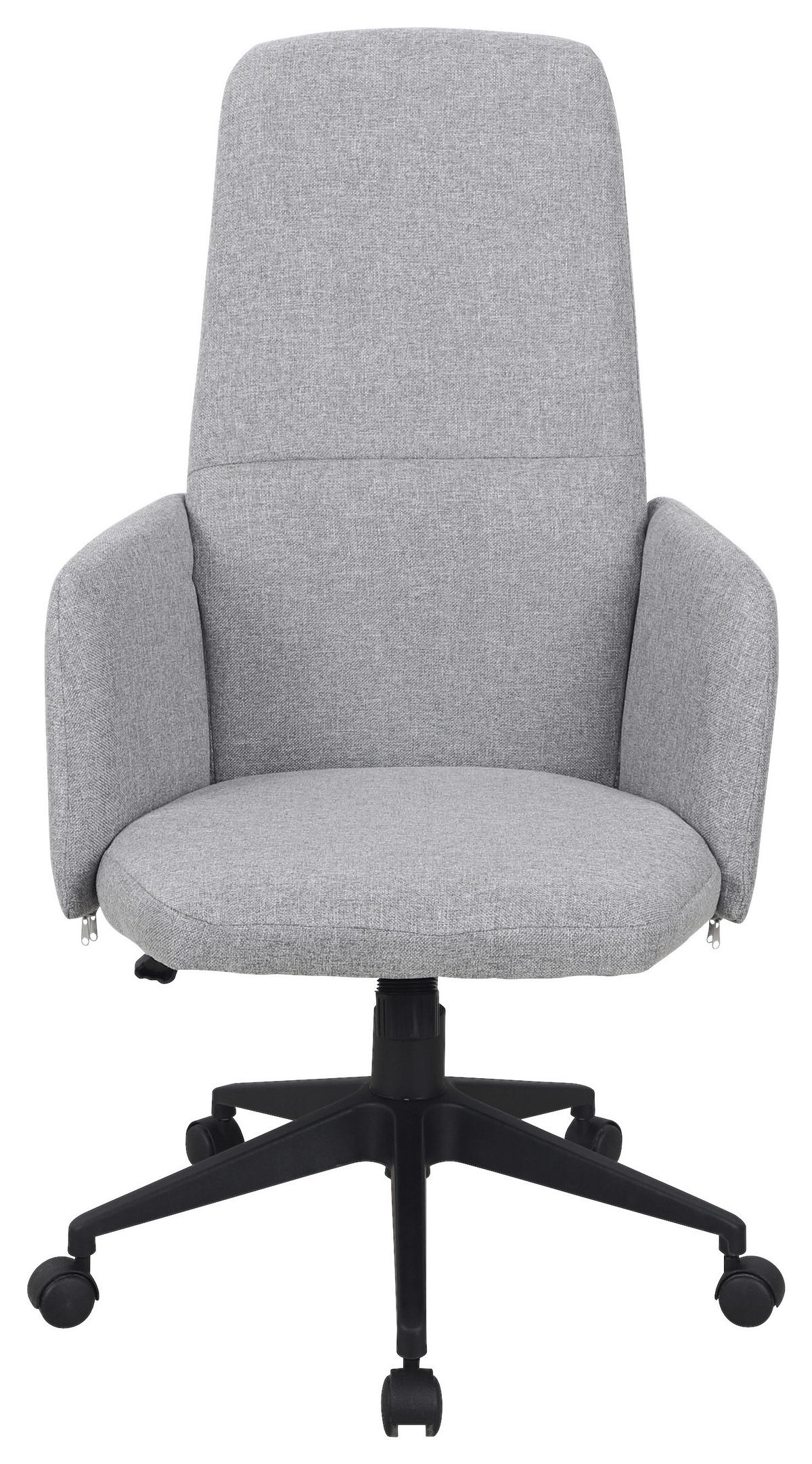 FŐNÖKI SZÉK  szövet szürke  - fekete/szürke, Konventionell, műanyag/textil (61/112-120/67cm) - Carryhome