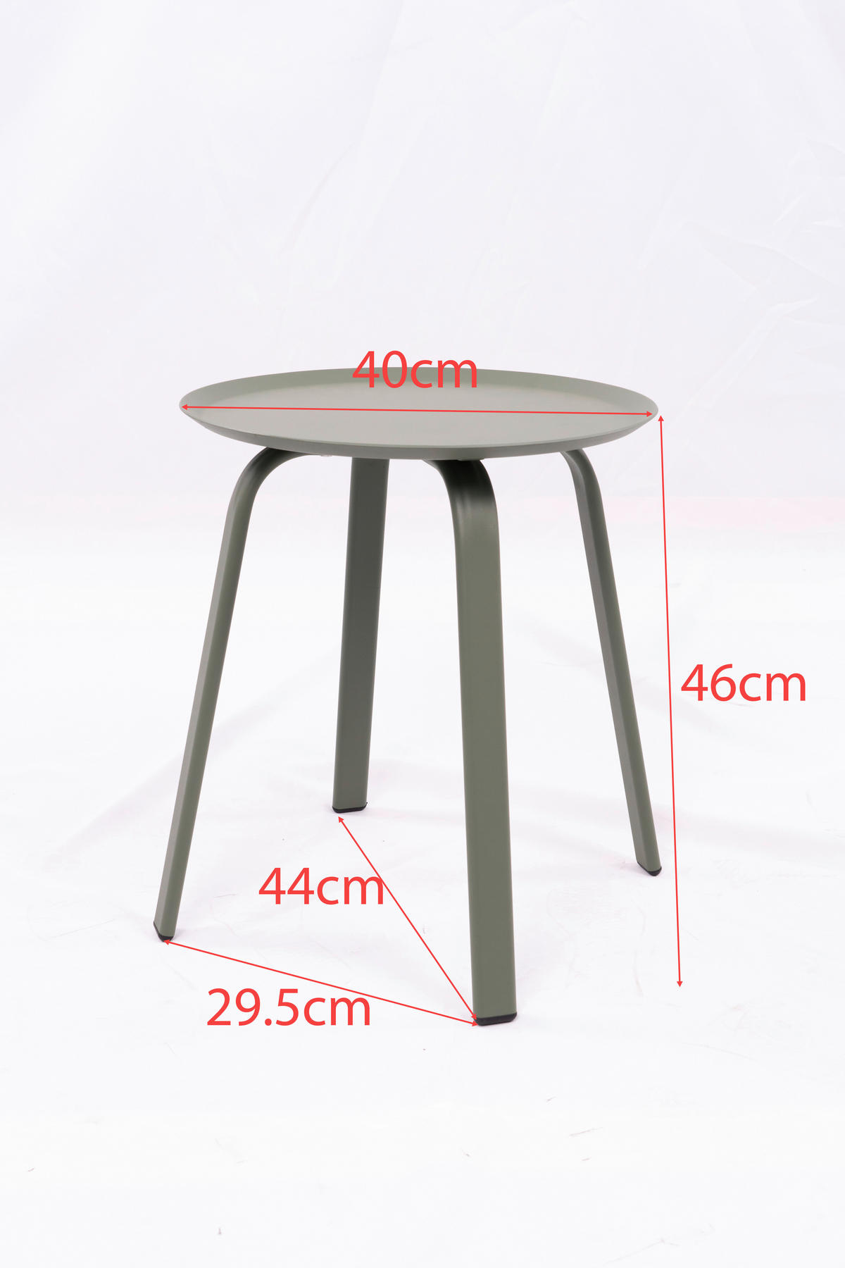 POMOĆNI STOLIĆ zelena  metal   - zelena, Design, metal (40/40/46cm) - Ambia Garden