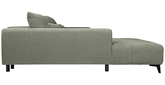 ECKSOFA  in Chenille Mintgrün  222/279 cm  - Schwarz/Mintgrün, KONVENTIONELL, Kunststoff/Textil (222/279cm) - Hom`in