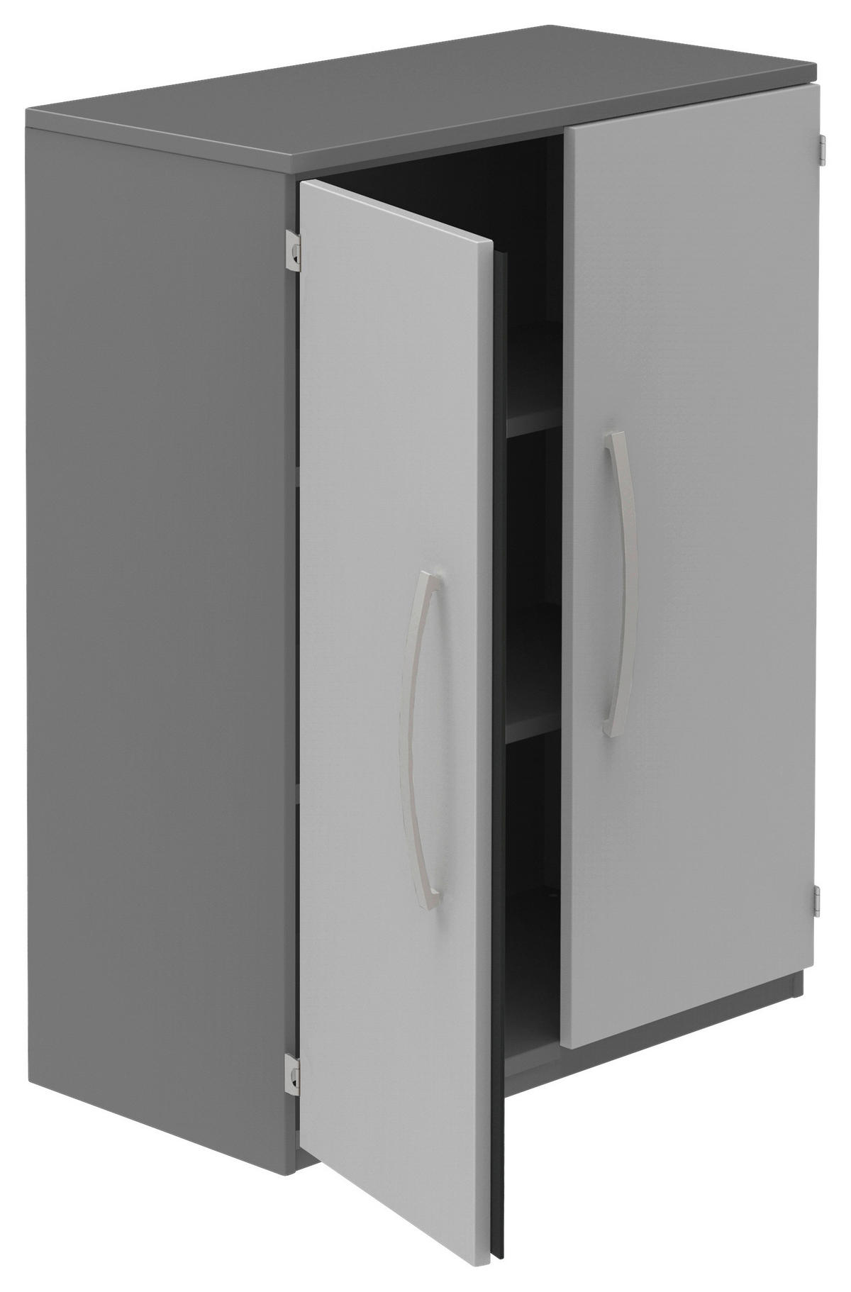 AKTENSCHRANK 80/111,7/43 cm  - Anthrazit/Hellgrau, KONVENTIONELL, Holzwerkstoff (80/111,7/43cm) - Moderano