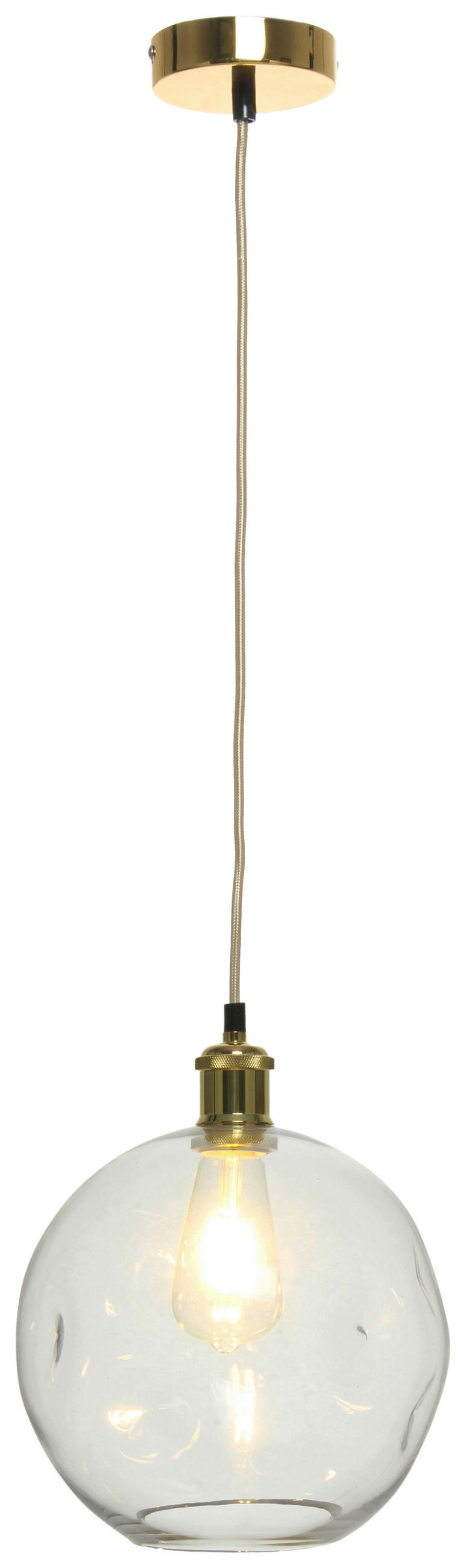ZÁVĚSNÉ SVÍTIDLO, 26/26/32 cm  - čiré, Basics, sklo (26/26/32cm) - MID.YOU