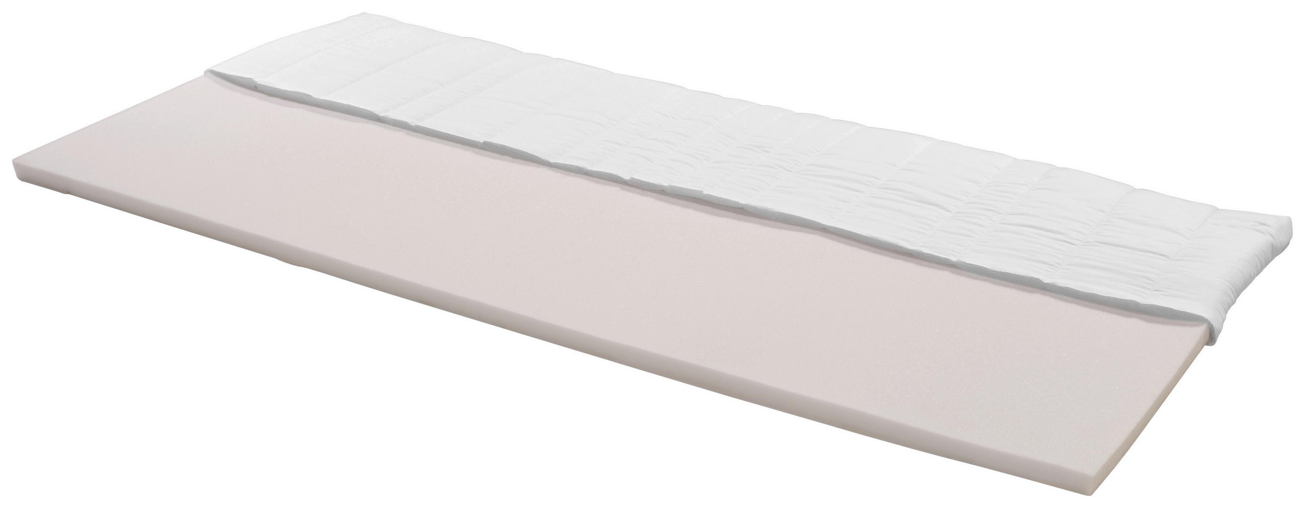 Topper Ingo 90/200 cm Höhe ca. 4 cm  - Weiß, Textil (90/200cm) - Primatex