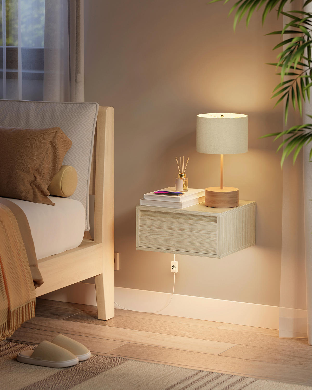 NACHTTISCH 40/18/35 cm  - Beige, MODERN, Holzwerkstoff (40/18/35cm) - MID.YOU