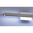 WANDLEUCHTE - Nickelfarben, Design, Glas/Metall (58cm)
