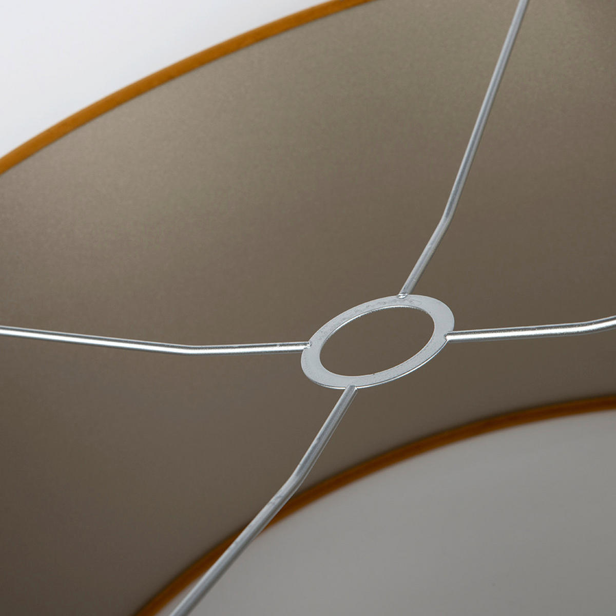 LEUCHTENSCHIRM Velour 50/25 cm  - Bernsteinfarben, Basics, Textil/Metall (50/25cm)