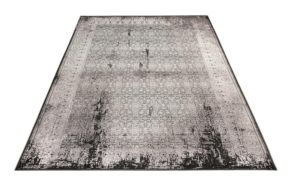 WEBTEPPICH 80/150 cm My Eden of Obsession Grau, Schwarz  - Schwarz/Grau, Design, Textil (80/150cm) - Obsession