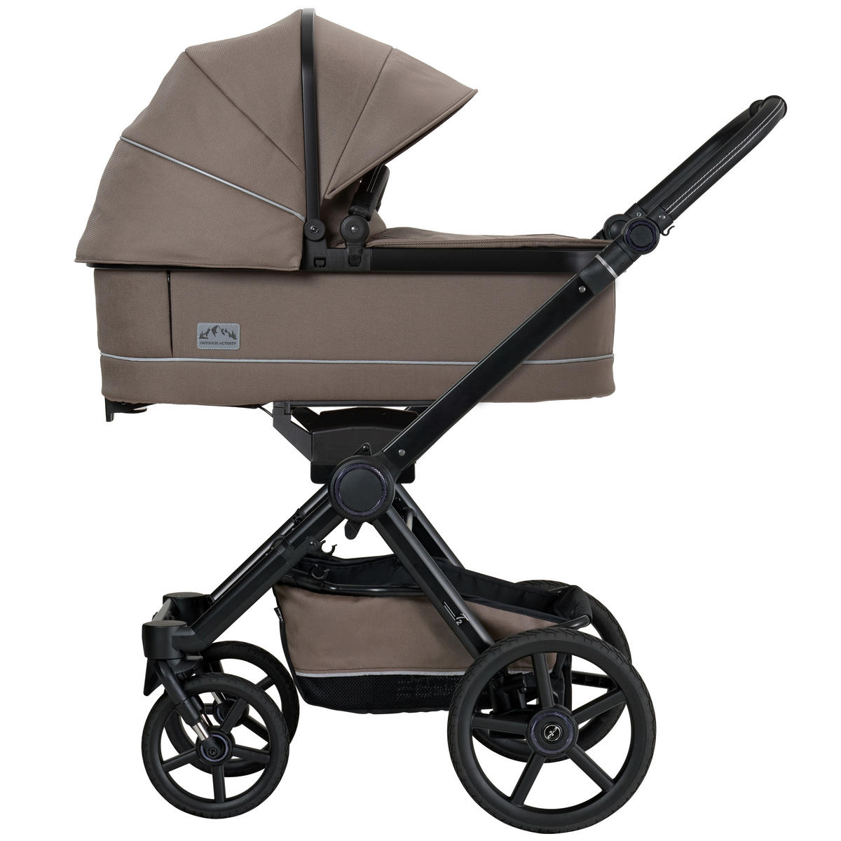 KINDERWAGENSET  Outdoor Activity Set  Toffee  - Schwarz/Cappuccino, Basics, Textil (58/130/100cm) - Hartan