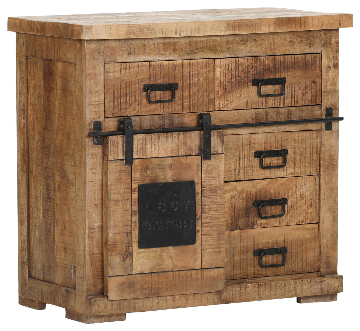 KOMMODE  in 90/85/45 cm  - Schwarz/Braun, LIFESTYLE, Holz/Metall (90/85/45cm) - Landscape