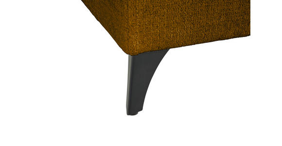 WOHNLANDSCHAFT Senfgelb Chenille  - Senfgelb/Schwarz, KONVENTIONELL, Textil/Metall (160/340/188cm) - Xora