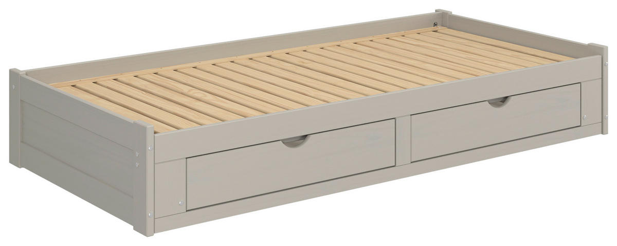 AUSZIEHBETT 206/100 cm  in Taupe  - Taupe/Naturfarben, MODERN, Holz/Holzwerkstoff (206/100cm) - MID.YOU