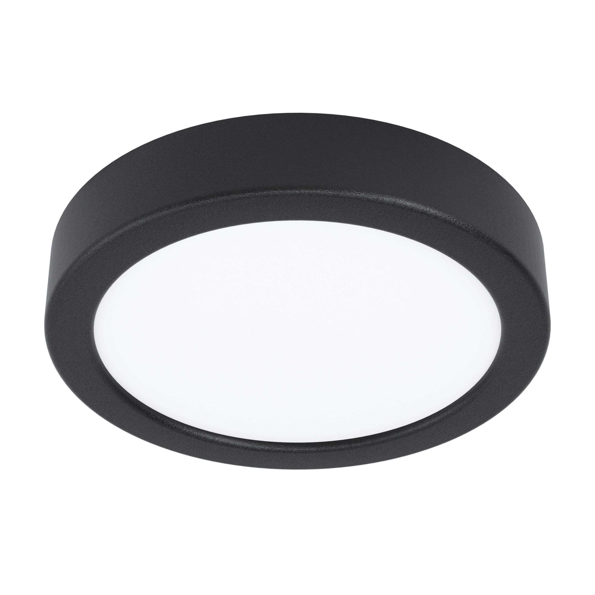 STROPNA LED-SVETILKA  Fueva 5 /1350 lm/4000 K// - črna/bela, Basics, kovina/umetna masa (16/2,8cm)