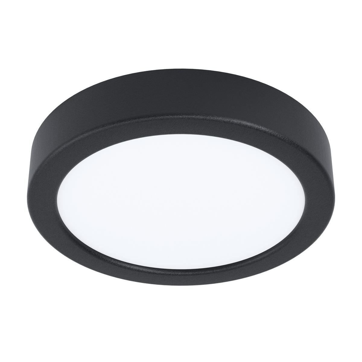 STROPNA LED-SVETILKA  Fueva 5 /1350 lm/4000 K// - črna/bela, Basics, kovina/umetna masa (16/2,8cm)
