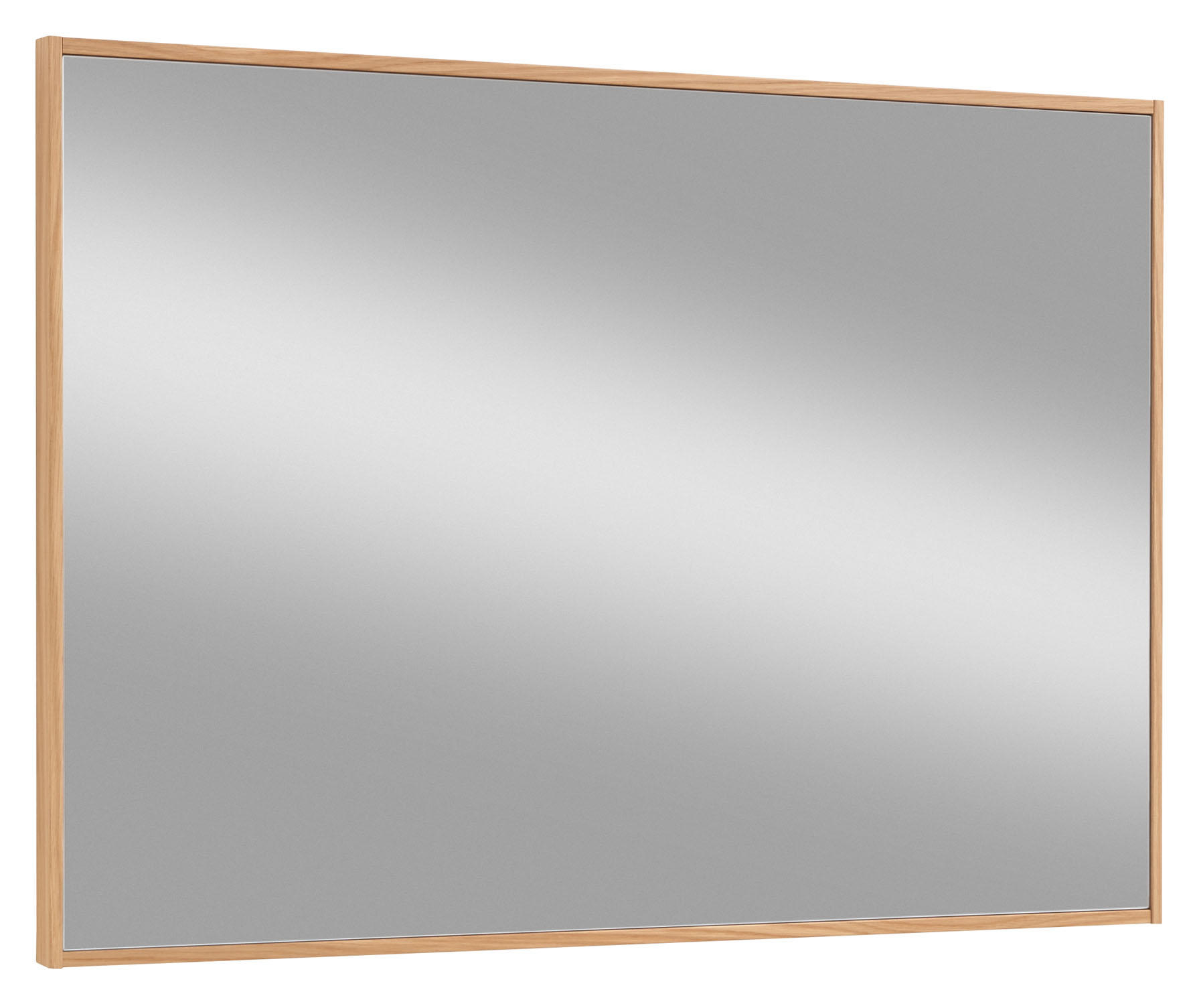 WANDSPIEGEL 99/75/3 cm - Eichefarben, Basics, Glas/Holz (99/75/3cm)