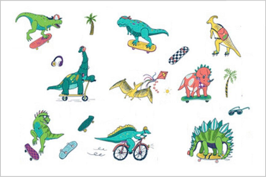 WANDTATTOO  - Multicolor, Basics, Kunststoff (50/70/0,10cm) - Euroart