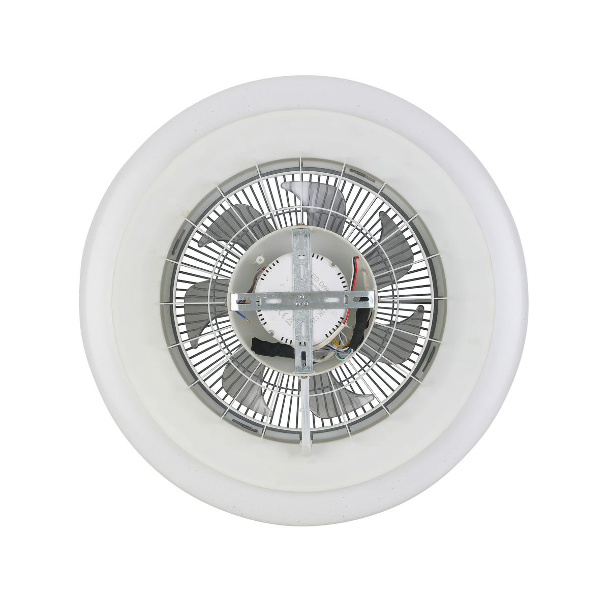 PLAFONSKI VENTILATOR   - providno/bela, Osnovno, metal/plastika (55/17,5cm) - Mican
