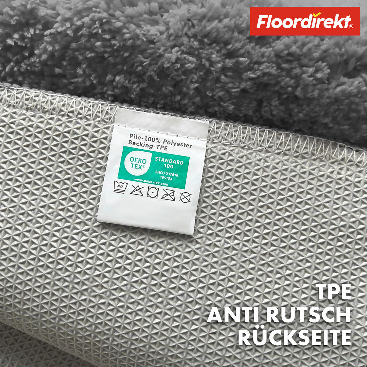 BADEMATTE Maris Dunkelgrau 60/120 cm  - Dunkelgrau, Basics, Kunststoff/Textil (60/120cm) - Floordirekt