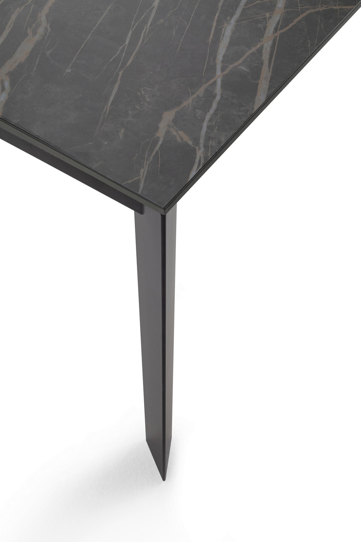 ESSTISCH Schwarz, Eichefarben rechteckig  ausziehbar, in verschiedenen Größen erhältlich, in verschiedenen Holzdekoren erhältlich  - Eichefarben/Schwarz, Design, Holzwerkstoff/Metall (120-180/80/75cm) - home24