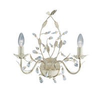 WANDLEUCHTE Almandite 37/40 cm   - Goldfarben/Creme, KONVENTIONELL, Glas/Metall (37/40cm) - Searchlight