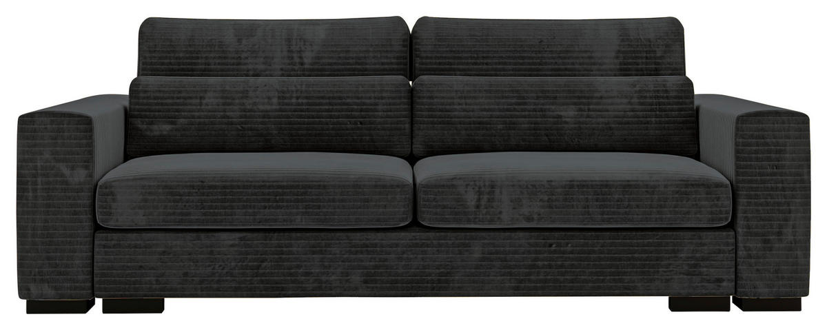 SCHLAFSOFA in Flachgewebe Schwarz  - Schwarz, Konventionell, Kunststoff/Textil (236/78/114cm) - Carryhome