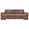 CANAPÉ-LIT in Flachgewebe Altrosa  - Schwarz/Altrosa, Konventionell, Kunststoff/Textil (236/78/114cm) - Carryhome