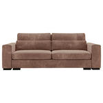 SCHLAFSOFA in Flachgewebe Altrosa  - Schwarz/Altrosa, KONVENTIONELL, Kunststoff/Textil (236/78/114cm) - Carryhome