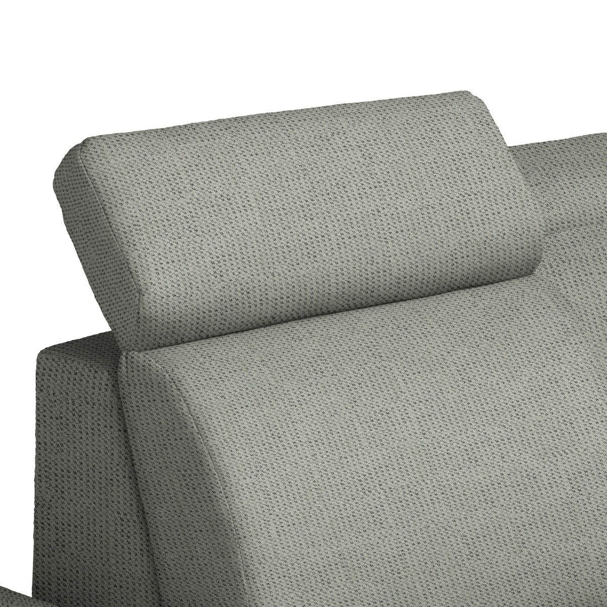 ECKSOFA Struktur Graubraun  - Graubraun/Schwarz, Design, Textil/Metall (292/270cm) - Stylife
