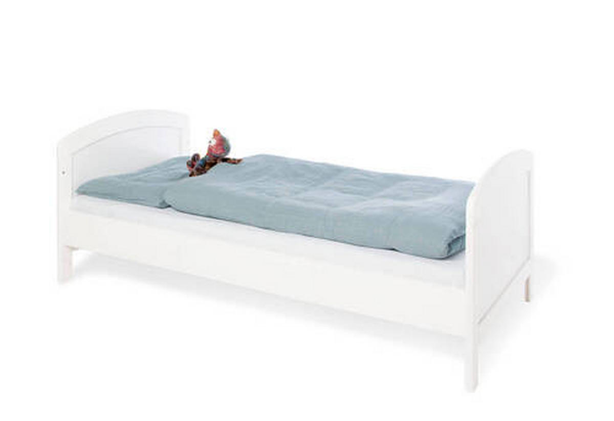 GITTERBETT PINOLINO LAURA 145/75/90 cm  - Weiß, ROMANTIK / LANDHAUS, Holzwerkstoff (145/75/90cm) - Pinolino