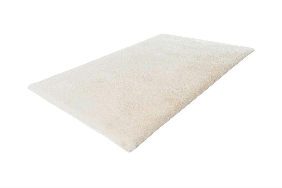HOCHFLORTEPPICH 50/90 cm Rabbit Light 625 Weiß Weiß  - Weiß, KONVENTIONELL, Kunststoff/Textil (50/90cm)