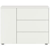 SIDEBOARD Samba  in 105/80/37 cm  - Weiß, Design, Holzwerkstoff (105/80/37cm) - MID.YOU