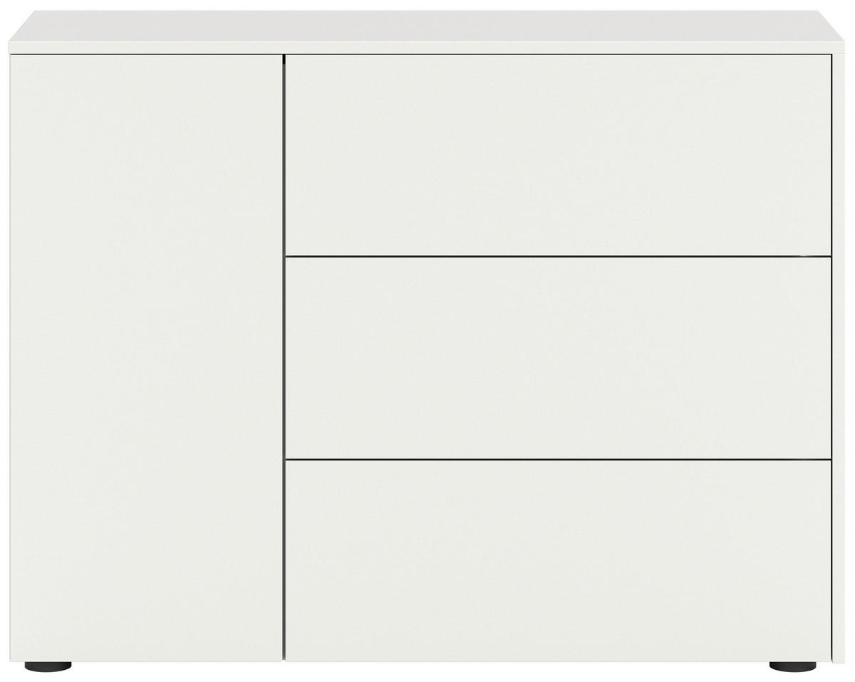 SIDEBOARD Samba  in 105/80/37 cm  - Weiß, Design, Holzwerkstoff (105/80/37cm) - MID.YOU