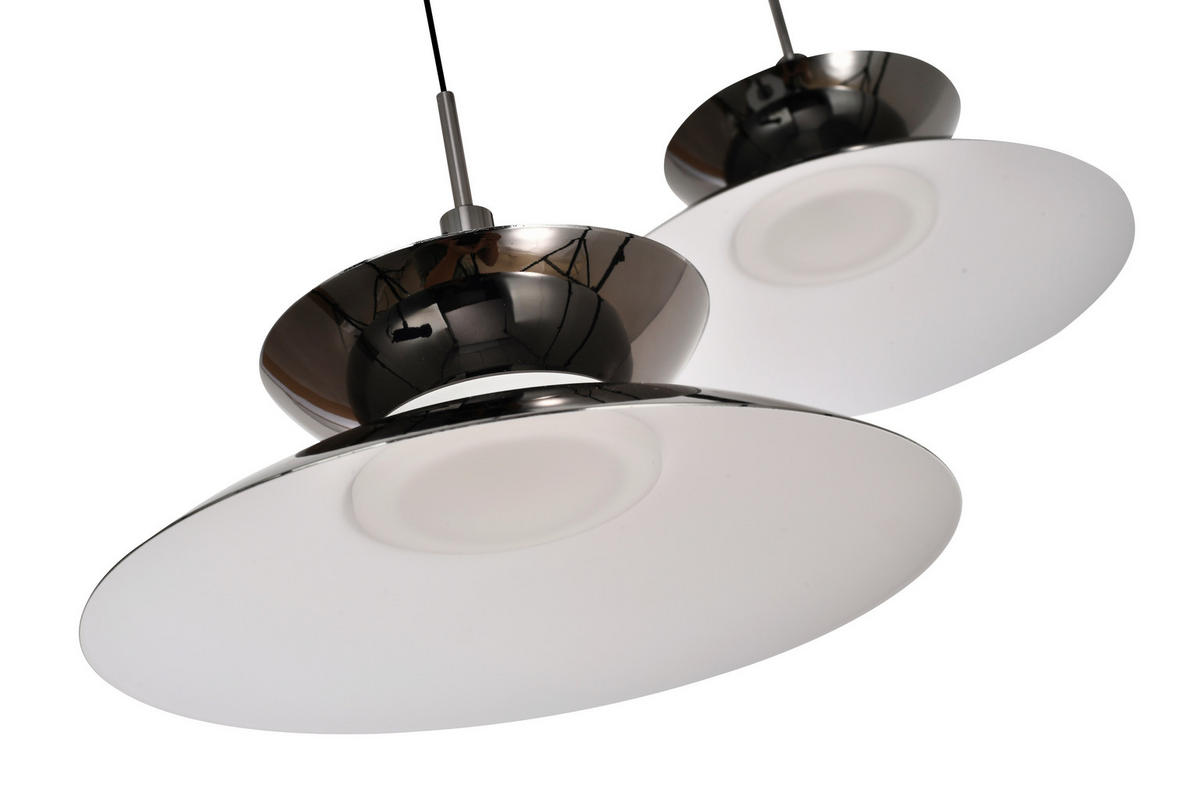 LED-HÄNGELEUCHTE Gubbio 49/150/49 cm  - Schwarzchrom, Design, Metall (49/150/49cm)