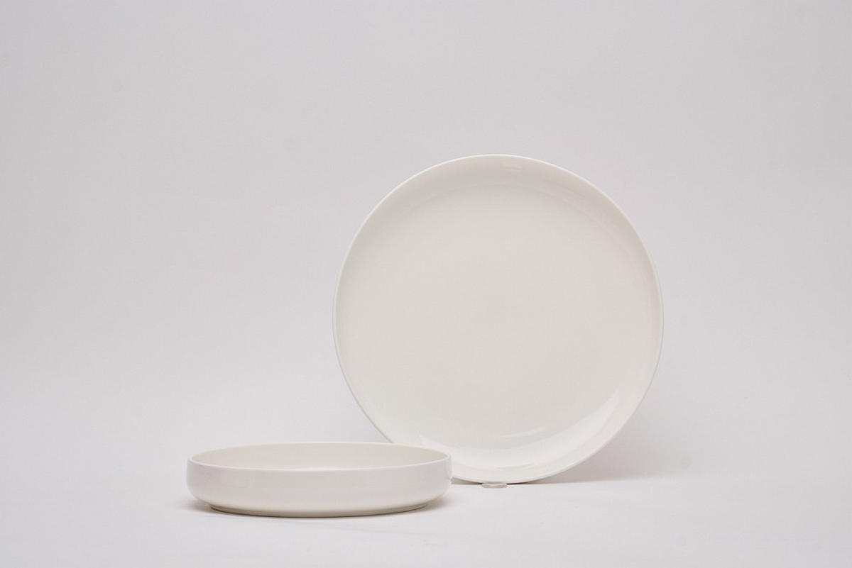 KOMBISERVICE Weiß OSLO SNØ 8-teilig 4 Personen  - Weiß, Design, Keramik - Novel