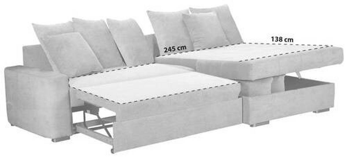 ECKSOFA in Mikrofaser Dunkelbraun  293/164 cm  - Dunkelbraun/Silberfarben, MODERN, Holz/Textil (293/164cm) - MID.YOU