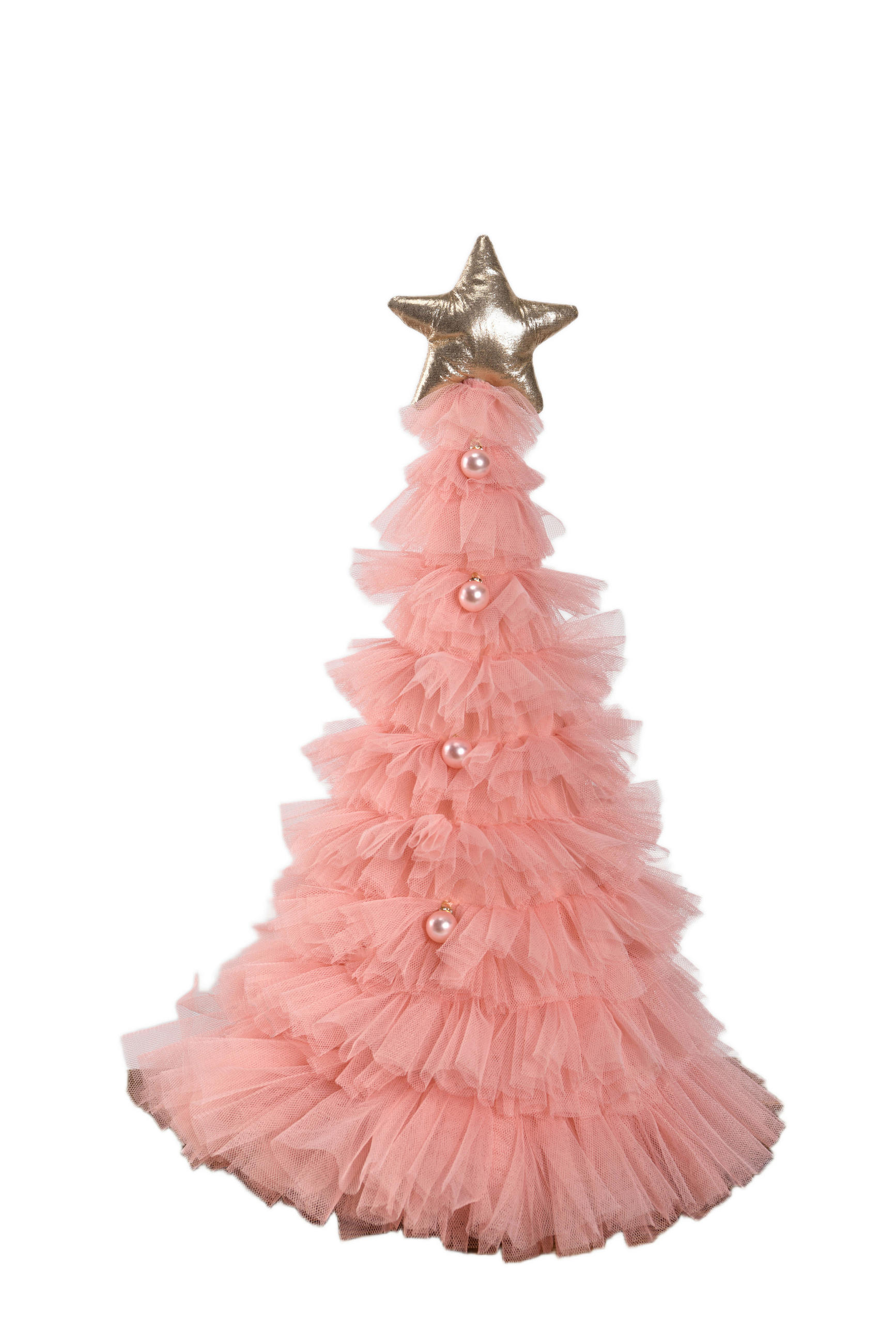 DEKOBAUM  - Pink/Goldfarben, Trend, Kunststoff (30/50cm) - X-Mas